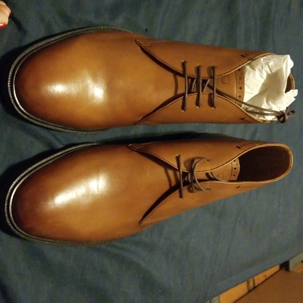 Men's Leather Brown Florsheim ankle Boots